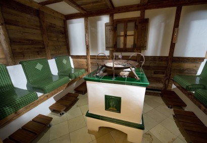 Dampfbad im Wellnessbereich